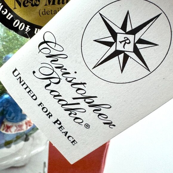 Christopher Radko United For Peace on Earth Ornament 2000 Globe Dove 5" Vintage - Picture 6 of 16